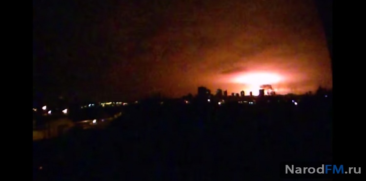 Очень большой взрыв в Донецке